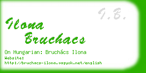 ilona bruchacs business card